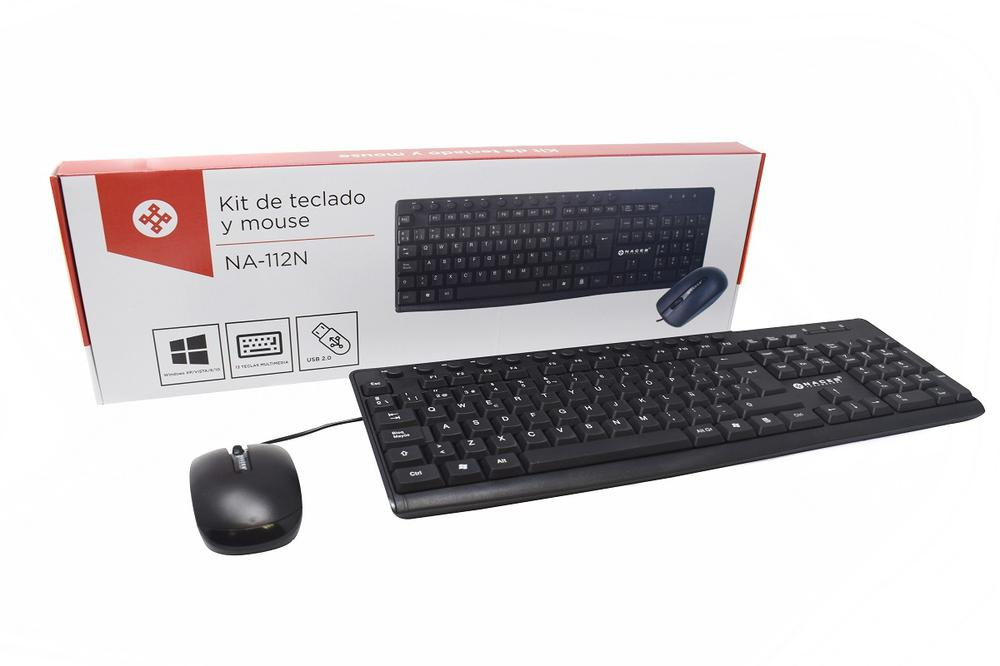 Kit de Teclado y Mouse Naceb Technology -